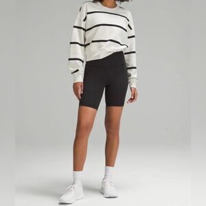 Lululemon Perfectly Oversized Cropped
Crew Stripe
S